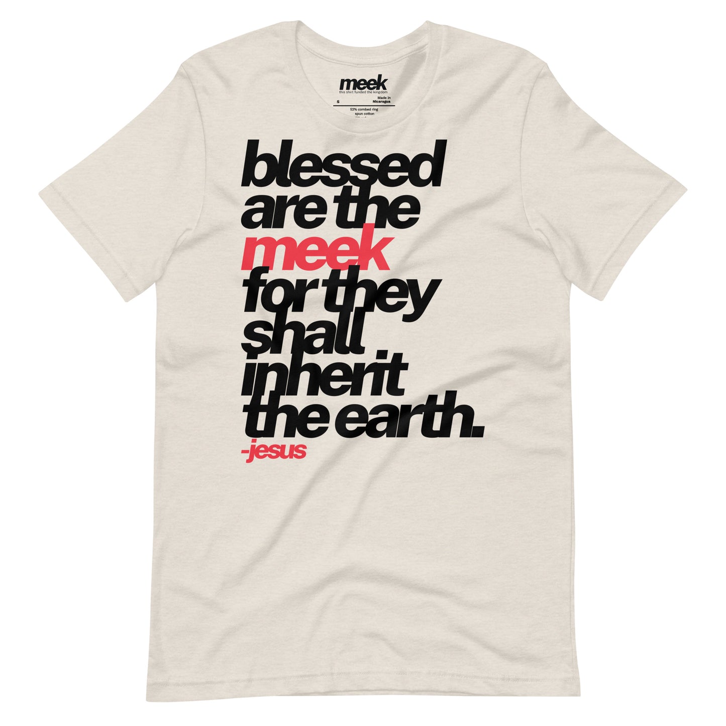 Blessed Are The Meek Adult Unisex T-shirt