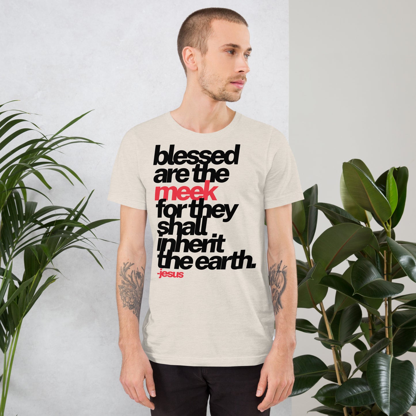 Blessed Are The Meek Adult Unisex T-shirt